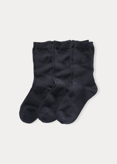 Women's Polo Ralph Lauren Flat Knit Crew 3-Pack Socks | 502193BUY